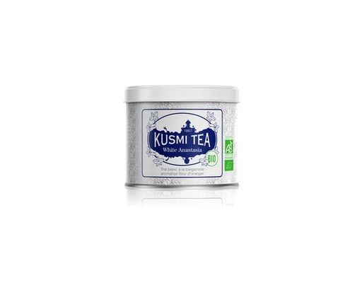 White Anastasia plechová dóza 90 g Kusmi Tea