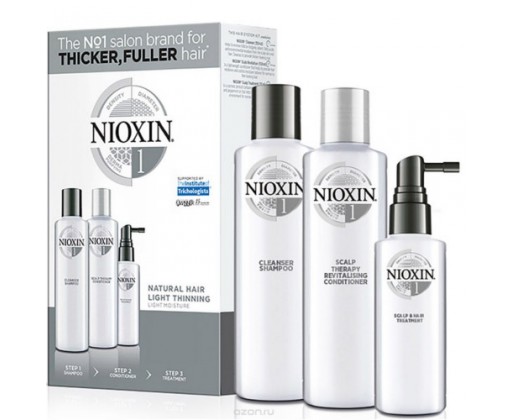 Dárková sada pro jemné mírně řídnoucí přírodní vlasy System 1 Nioxin