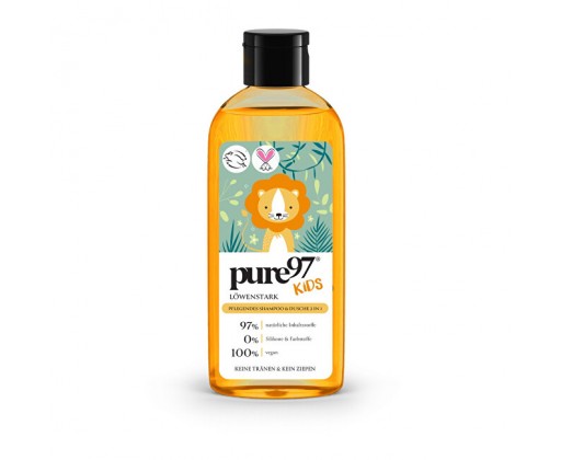 Dětský vyživující šampon a sprchový gel 2 v 1 Silný jako lev 250 ml pure97