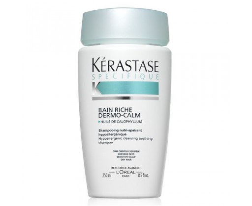 Kérastase zklidňující šampon pro citlivou vlasovou pokožku a suché vlasy Bain Riche Dermo-Calm 250 ml Kérastase
