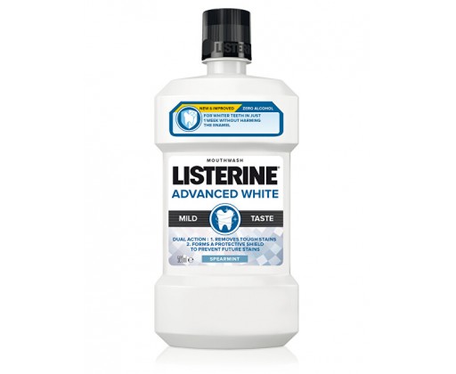 Listerine Ústní voda s bělicím účinkem Advanced White Mild Taste 500 ml Listerine