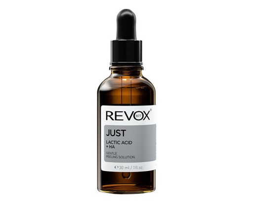 Mírně exfoliační pleťové sérum Just Lactic Acid + HA (Gentle Peeling Solution) 30 ml Revox