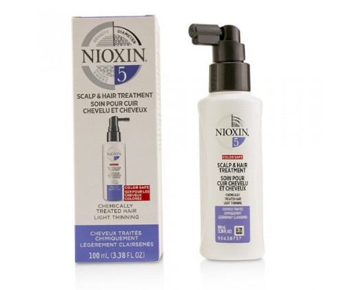 Nioxin Bezoplachová  kúra pro normální až silné přírodní i barvené mírně řídnoucí vlasy System 5 100 ml Nioxin