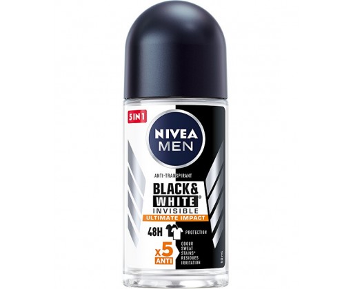 Nivea Kuličkový antiperspirant Men Black & White Invisible Ultimate Impact  50 ml Nivea