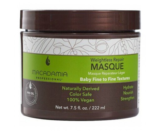 Obnovující maska pro všechny typy vlasů Weightless Repair (Masque) 222 ml Macadamia