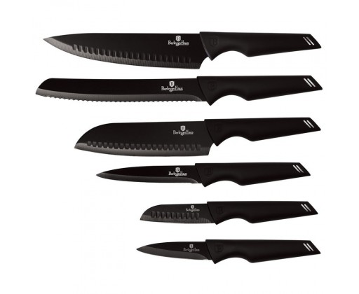 Sada nožů s nepřilnavým povrchem 6 ks Black Professional Line BERLINGERHAUS