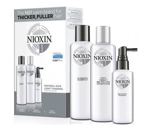 Sada vlasové péče pro jemné mírně řídnoucí přírodní vlasy System 1 Nioxin