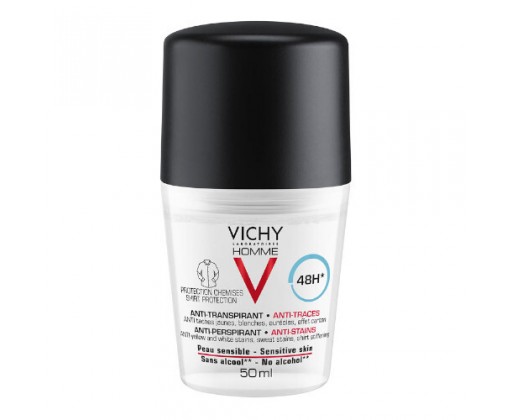 Vichy Deodorant roll-on pro muže s 48 hodinovým účinkem Homme  50 ml Vichy