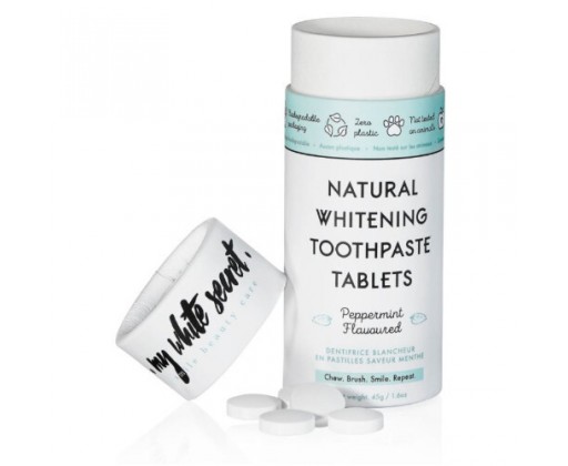 Bělicí zubní pasta v tabletách (Natural Whitening Toothpaste Tablets) 60 ks My White Secret