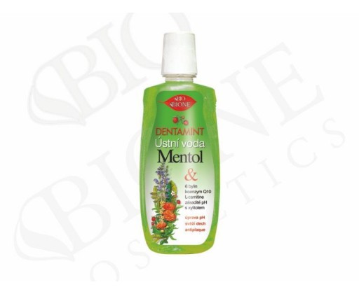 Bione Cosmetics ústní voda Dentamint Mentol  500 ml Bione Cosmetics