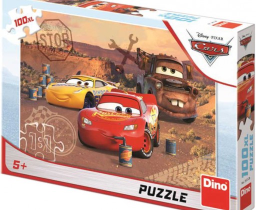 DINO Puzzle 100 dílků XL Piknik Auta (Cars) 47x33cm skládačka Dino