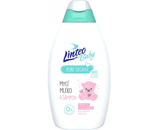 Dětské mycí mléko a šampon s Bio měsíčkem lékařským Baby 425 ml Linteo