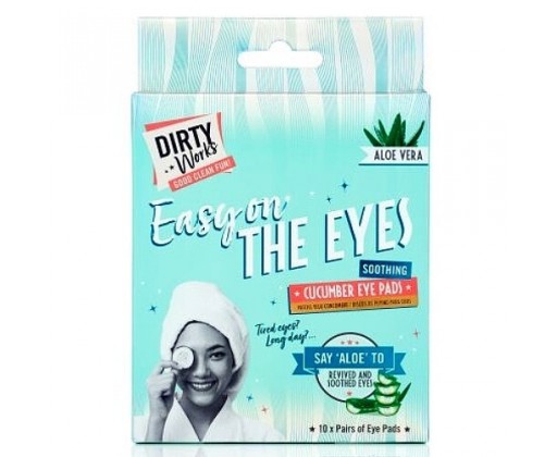 Dirty Works Maska na oči a oční okolí Easy On The Eyes (Cucumber Eye Pads)  10 x 8 ml Dirty Works