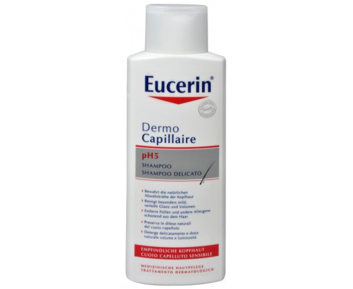 Eucerin šampon na vlasy pro citlivou pokožku pH5 Dermocapillaire 250 ml Eucerin