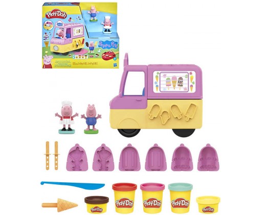 HASBRO PLAY-DOH Peppa Pig Zmrzlina herní set 2 figurky s modelínou a doplňky Hasbro
