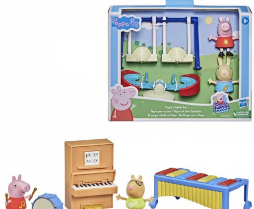 HASBRO Prasátko Peppa Pig Peppiny zážitky herní set se 2 figurkami v krabici Hasbro