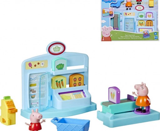 HASBRO Supermarket Peppa Pig herní set 2 figurky s doplňky Hasbro