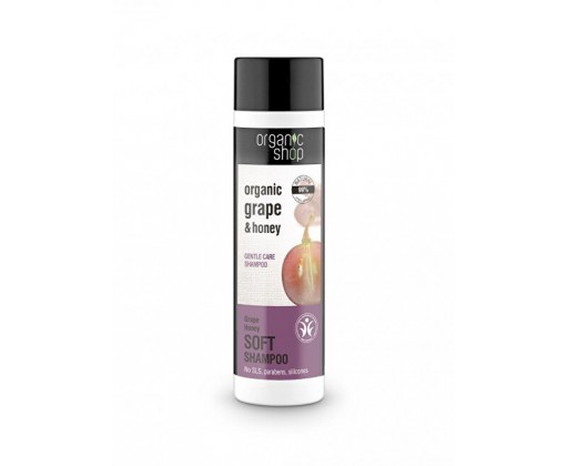 Jemný pečující šampon Hrozny a med (Gentle Care Shampoo) 280 ml Organic Shop