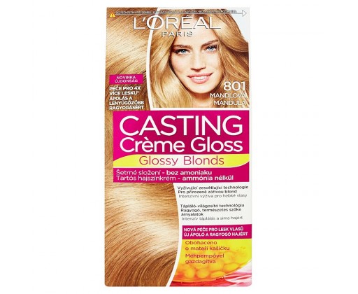 L'Oréal Paris Casting Crème Gloss Glossy Blonds  odstín blond saténová 801 L'Oréal Paris