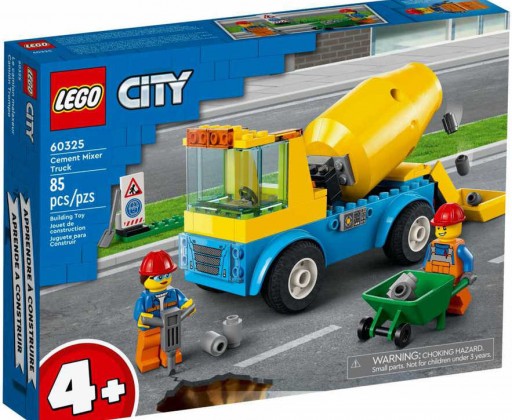 LEGO CITY Auto náklaďák s míchačkou na beton 60325 STAVEBNICE Lego