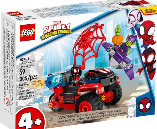 LEGO MARVEL Miles Morales: Spiderman a jeho techno tříkolka 10781 STAVEBNICE Lego