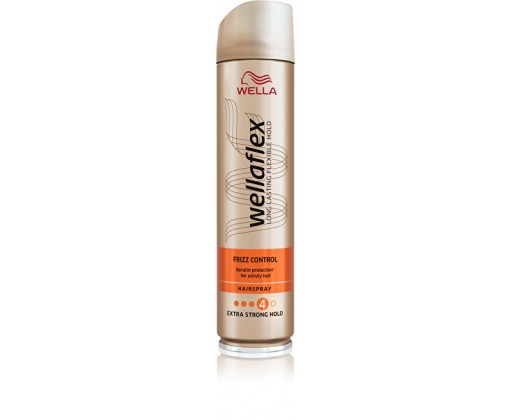 Lak na vlasy s extra silnou fixací pro kudrnaté vlasy Wellaflex (Frizz Control Hairspray) 250 ml Wella