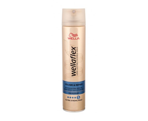 Lak na vlasy s ultra silnou fixaci pro objem vlasů Wellaflex (Volume & Repair Hairspray) 250 ml Wella