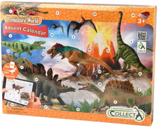 MAC TOYS Kalendář adventní dinosauři 24 zvířátek s doplňky Mac Toys