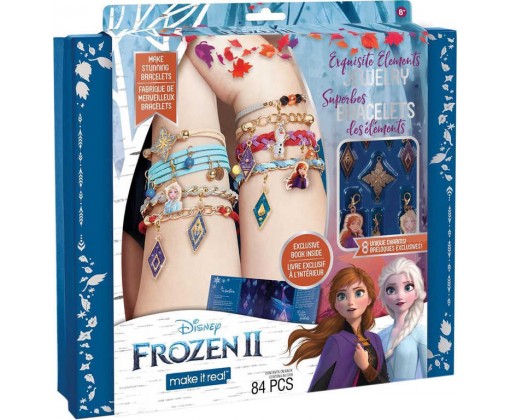MAKE IT REAL Výroba náramků Frozen 2 (Ledové Království) kreativní set HRAČKY