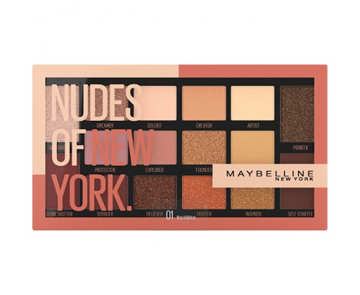 Maybelline Paletka 16 očních stínů Nudes of New York  18 g Maybelline