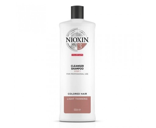 Nioxin Čisticí šampon pro jemné barvené mírně řídnoucí vlasy System 3 300 ml Nioxin