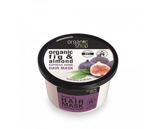 Organic Shop Maska pro lesklé vlasy Řecký fík a mandle (Hair Mask Express Shine)  250 ml Organic Shop