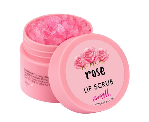 Peeling rty Růže (Rose Lip Scrub) 14 g Barry M