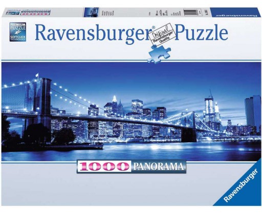 RAVENSBURGER Puzzle panoramatické 1000 dílků New York 98x38cm foto skládačka Ravensburger