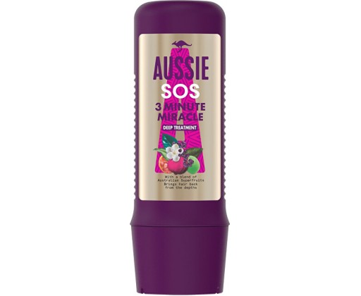 Regenerační maska pro suché a poškozené vlasy SOS 3 Minute Miracle (Deep Treatment) 225 ml Aussie