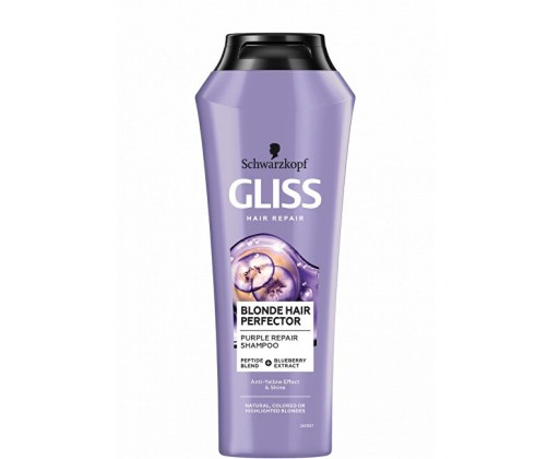 Regenerační šampon pro blond vlasy Blonde Hair Perfector (Purple Repair Shampoo) 250 ml Gliss Kur