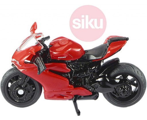SIKU Motorka červená Ducati Panigale 1299 model kov 1385 Siku