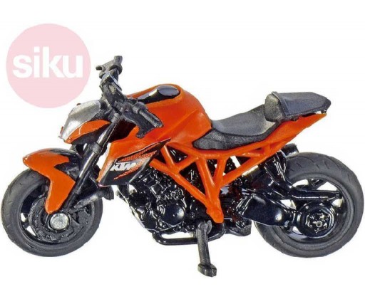 SIKU Motorka oranžová KTM 1290 Super Duke model kov 1384 Siku