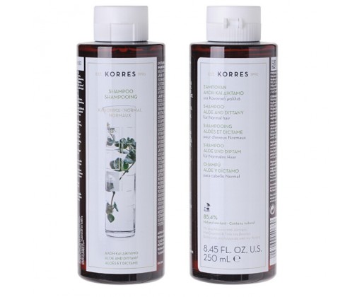 Šampon pro normální vlasy Aloe & Dittany (Shampoo) 250 ml Korres