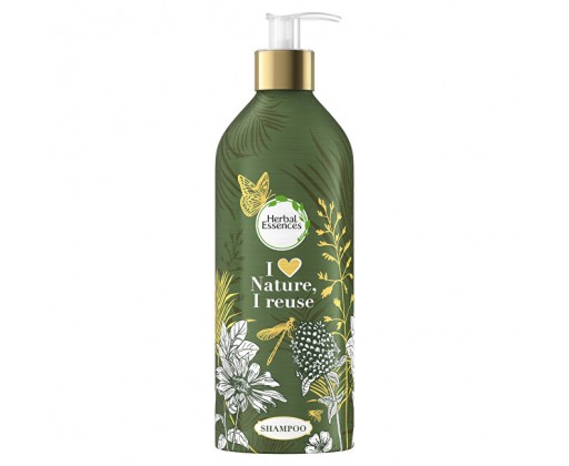 Šampon pro suché a poškozené vlasy v plnitelné láhvi Argan Oil (Shampoo) 480 ml - náhradní náplň Herbal Essences
