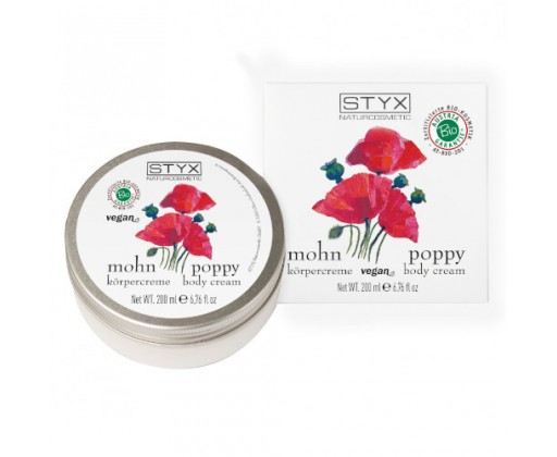 Tělový krém s makovým olejem Poppy (Body Cream) 200 ml Styx
