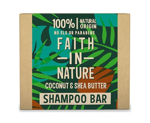Tuhý šampon Kokos a bambucké máslo (Shampoo Bar) 85 g Faith in Nature