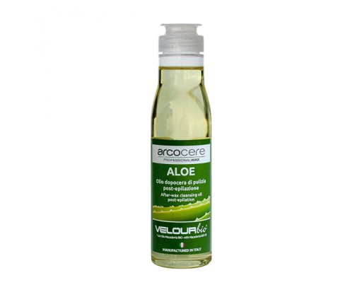 Zklidňující čisticí olej po epilaci Aloe Bio (After-Wax Cleansing Oil) 150 ml Arcocere