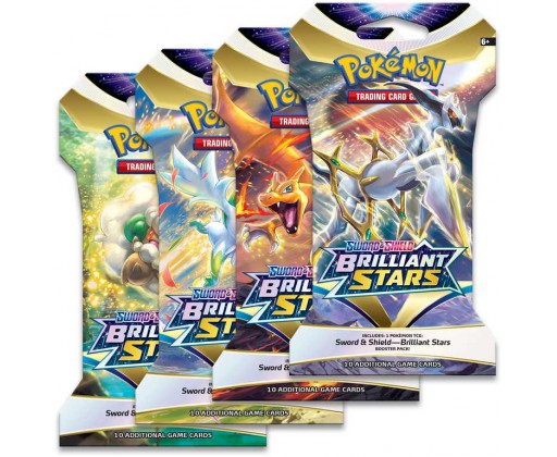ADC Hra Pokémon TCG SWSH09 Brilliant Stars booster set 10 karet blister HRAČKY