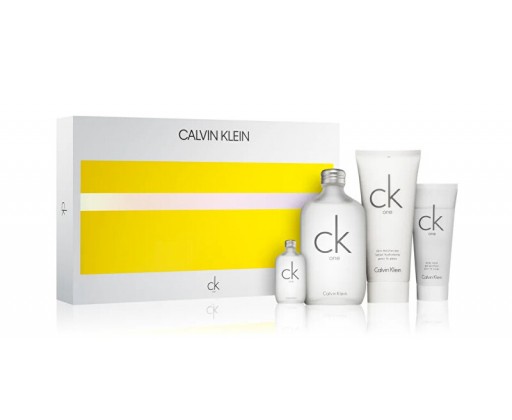Calvin Klein One - EDT 200 ml + EDT 15 ml + sprchový gel 100 ml + tělové mléko 200 ml Calvin Klein