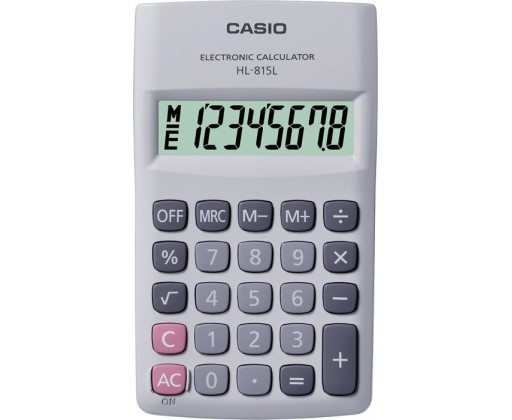 Casio HL815L kapesní kalkulačka displej 8 míst Casio
