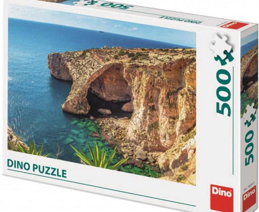 DINO Puzzle 500 dílků Malta pláž foto 47x33cm skládačka Dino