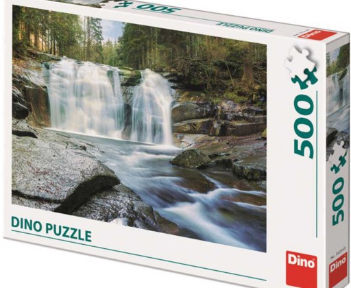 DINO Puzzle 500 dílků Mumlavské vodopády foto 47x33cm skládačka Dino