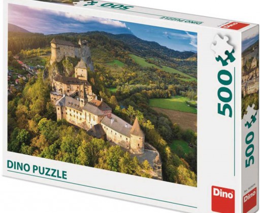 DINO Puzzle 500 dílků Oravský hrad Slovensko foto 47x33cm skládačka Dino