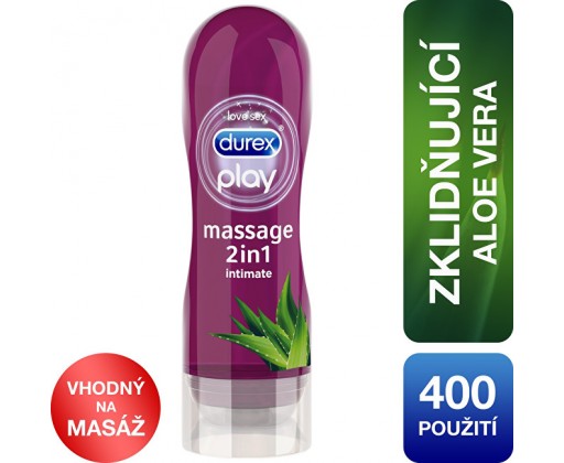 Durex Play 2v1 lubrikační & masážní gel s Aloe Vera  200 ml Durex
